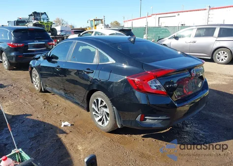 2017 Honda Civic Ex from USA, damaged, VIN 19XFC2F74HE065177